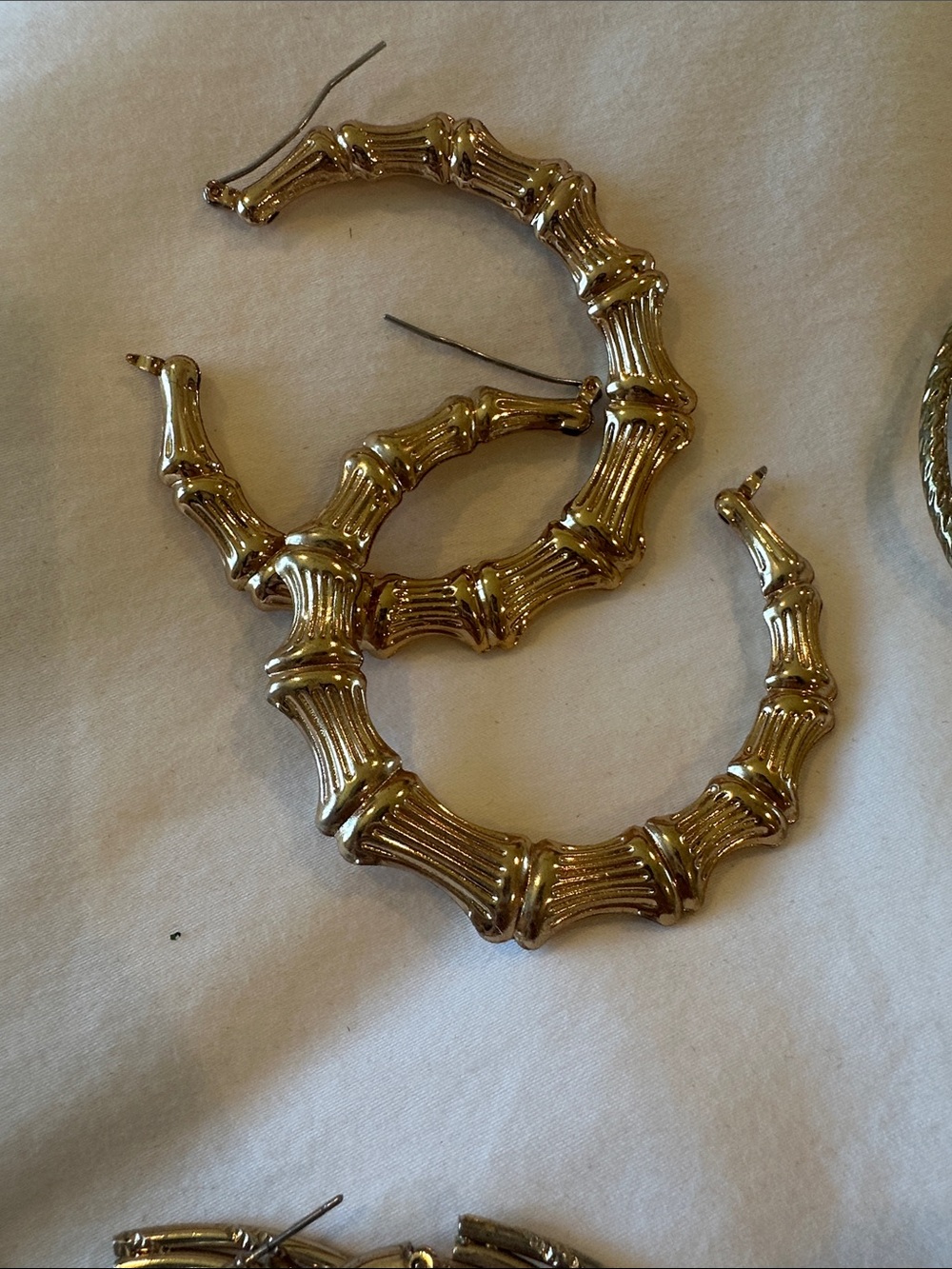 Hoop Earring Set - Gold - Picture 3 of 7